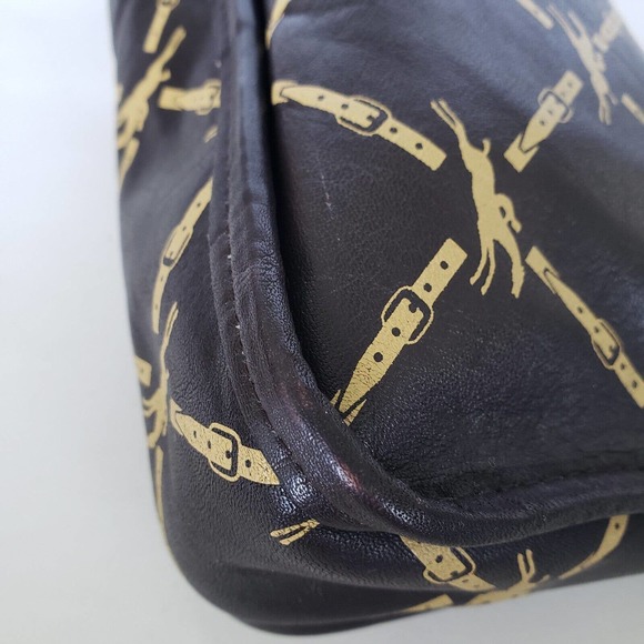 Longchamp Paris Signature Genuine Leather Dopp Kit - Picture 9 of 10